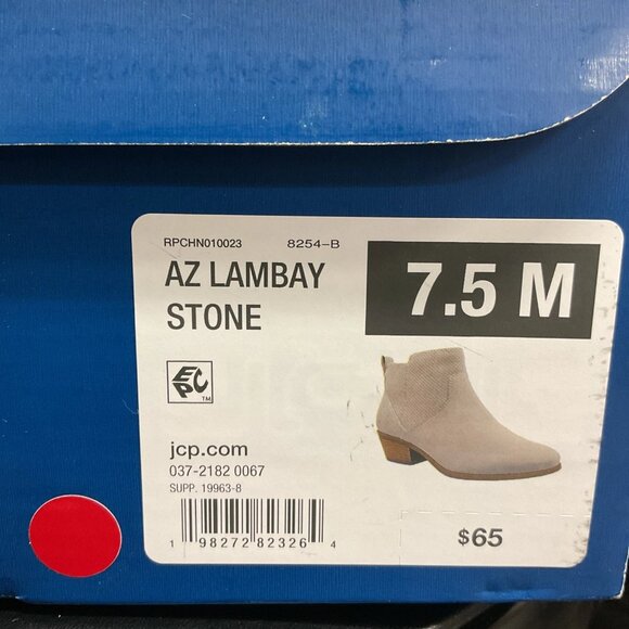 Arizona Jean Co Women’s Lambay Stacked Heel Booties Stone Sz 7.5 M MSRP $65 - Picture 6 of 6